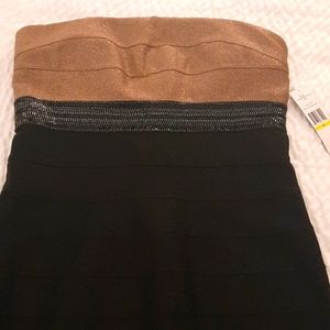 Strapless bandage evening dress Carmen Marc Valvo